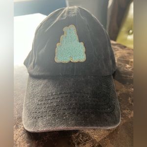 Charcoal ball cap with Cinderella’s castle patch, New! Perfect for Disney!